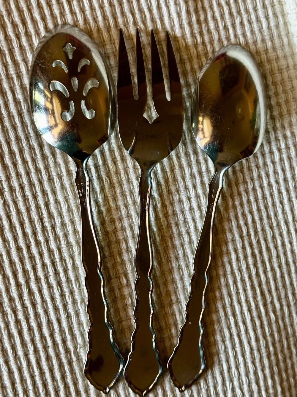 Oneida Satinique Stainless 3-Pc. Serving Set Discontinued Satin Finish
